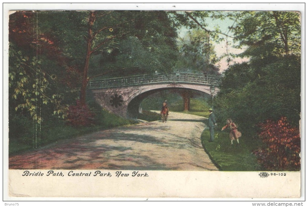 Bridle Path, Central Park, New York - 1909 - Central Park