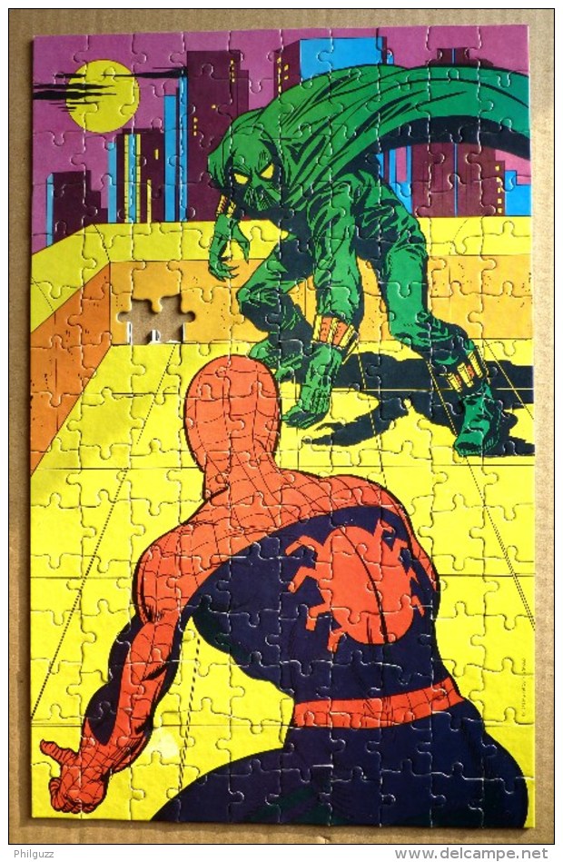 RARE Puzzle CAPIEPA 1985 - SPIDERMAN L'ARRAIGNEE - 150 Pièces INCOMPLET Manque 1 Pièce - Puzzles