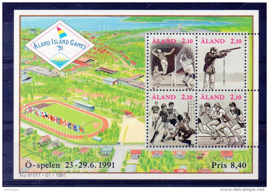 ALAND Timbres Neufs ** De 1991 ( Ref 3470 ) Sport - Aland