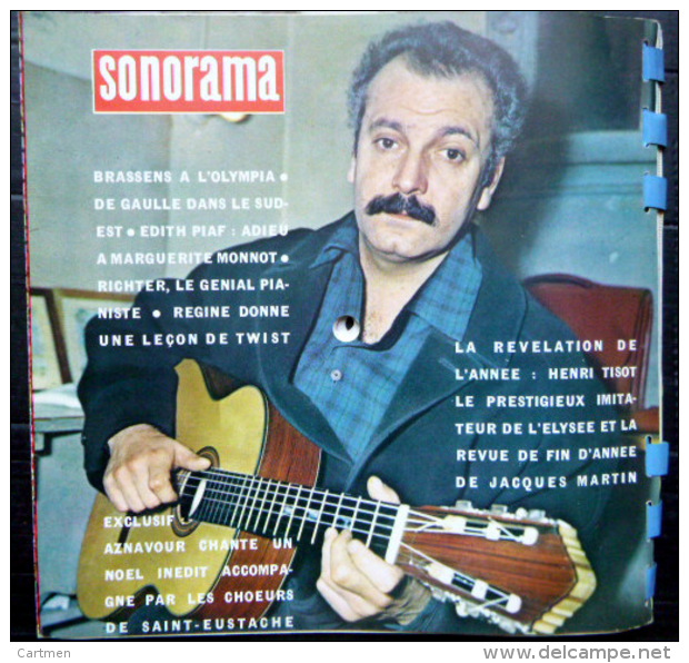 SONORAMA NOEL 1961 BRASSENS  REGINE LE TWIST BIEN COMPLET DES DISQUES  N° 35  1961TBE - Other & Unclassified