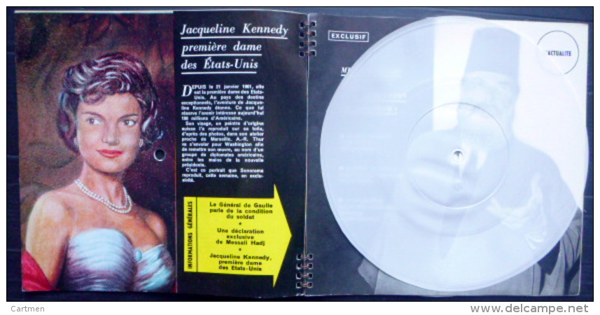 SONORAMA LES COMPAGNONS DE LA CHANSON  JACQUELINE KENNEDY BIEN COMPLET DES DISQUES  N° 27  1961TBE - Sonstige & Ohne Zuordnung