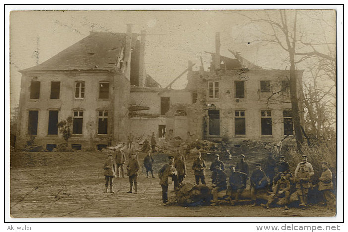 Gussainville, WK I.,  Foto Karte - Guerra 1914-18