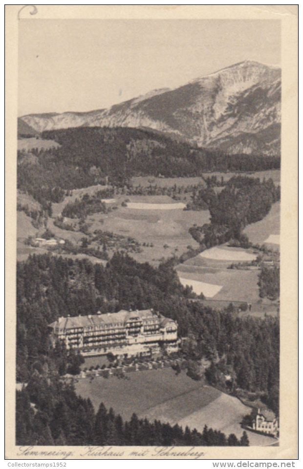 44607- SEMMERING- SKI RESORT, SPA HOUSE, MOUNTAIN, PANORAMA - Semmering