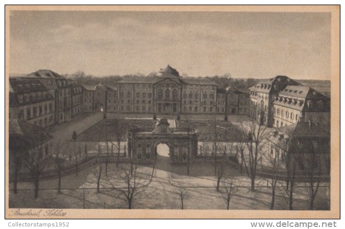 44611- BRUCHSAL- THE PALACE, PANORAMA, COURT - Bruchsal