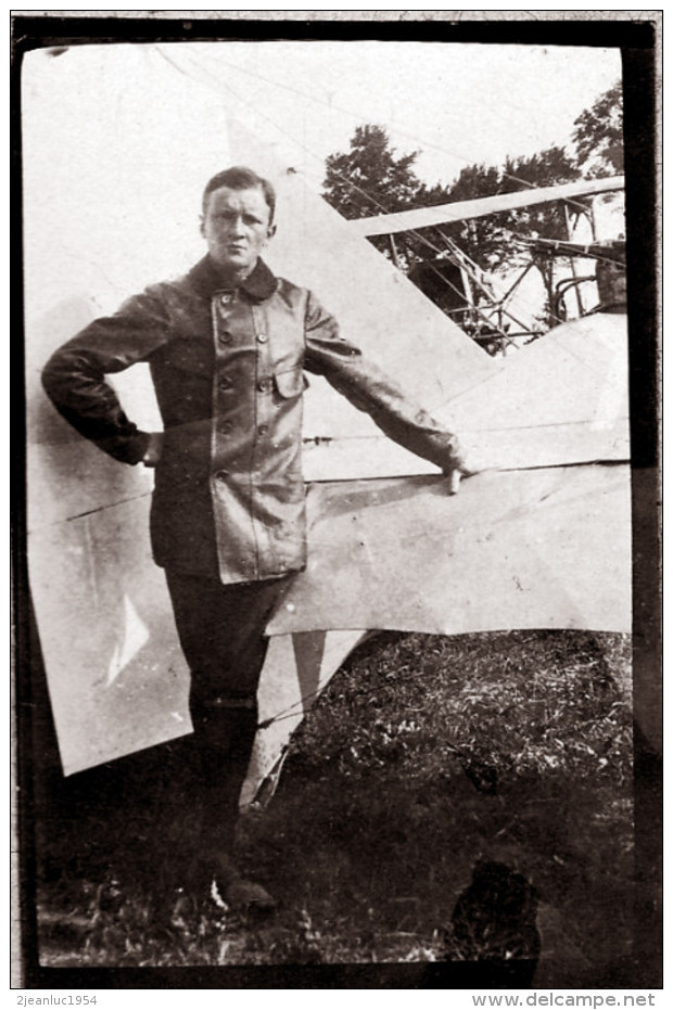 AVIATEUR  AUX ENVIRONS DE REIMS VERTUS AVIZE ET BELFORT RETIRAGE D APRES PLAQUE PHOTO - ....-1914: Precursors