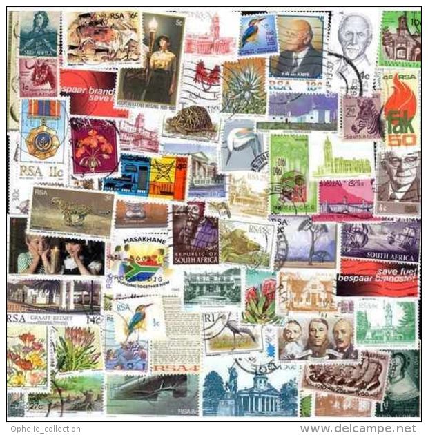 Afrique Du Sud - 300 Timbres Differents Oblitéres - Collections, Lots & Séries