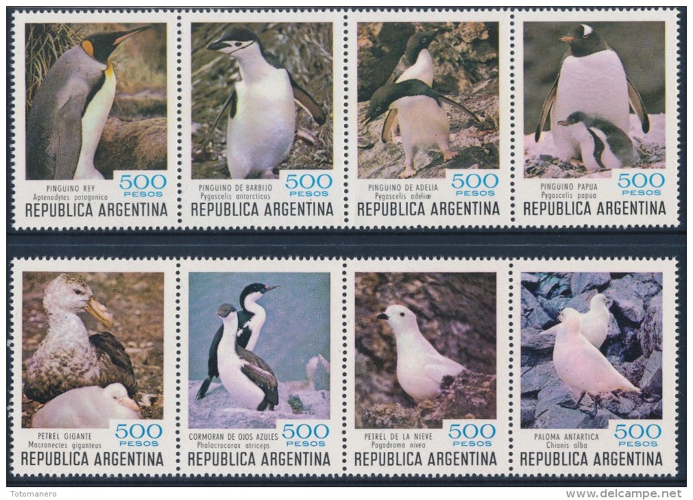 ARGENTINA 1980 ANTARCTIC BIRDS & PENGUINS - Antarctic Wildlife