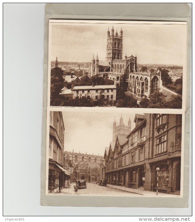 CARTE LETTRE AVEC 12 VUES CPSM GLOUCESTER (Angleterre) -