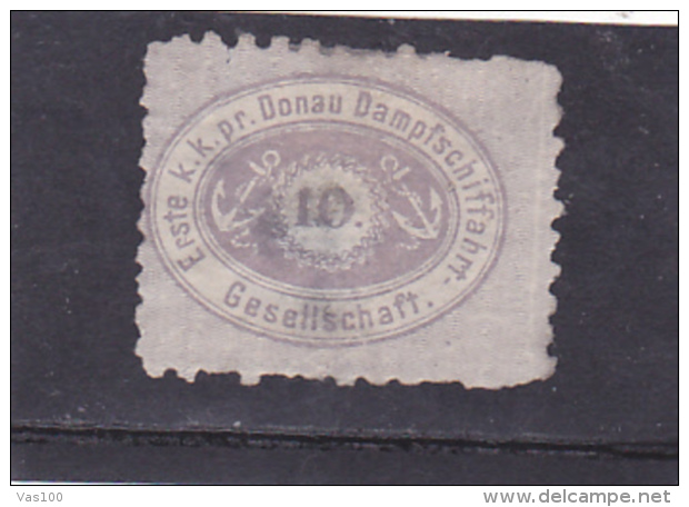 ERSTE K.K.PR. DONAU-DAMPFSCHIFFAHRT - GESELLASCHAFT - ...-1858 Préphilatélie