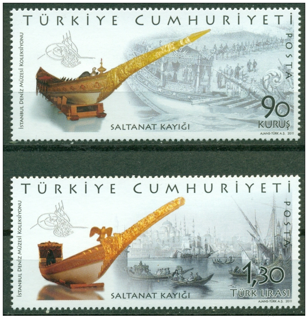 TURKEY 2011 ROYAL BOATS MNH M00161 - Unused Stamps