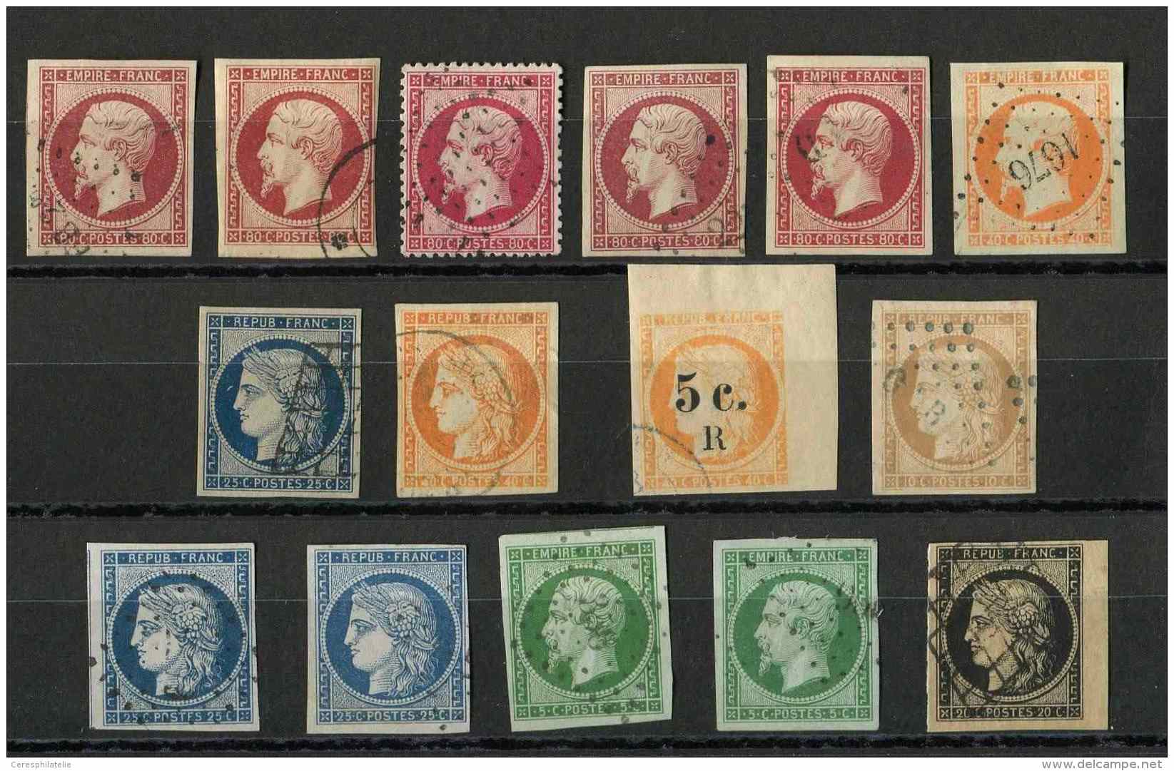 Sélection De 15 Timbres Classiques (dont 3 CG), Exemplaires Choisis, TB/TTB - Sonstige & Ohne Zuordnung