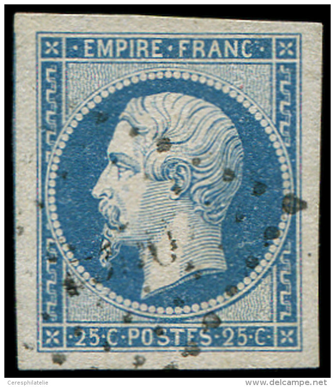 15   25c. Bleu, Obl. PC, Grandes Marges, TTB. J - Autres & Non Classés