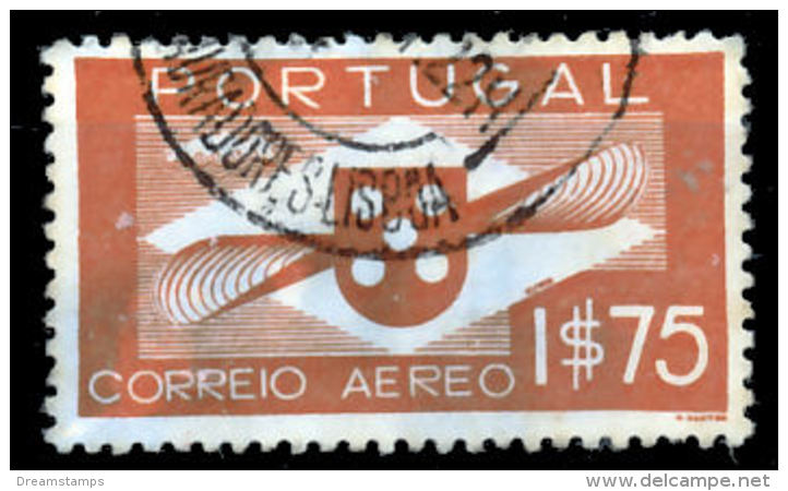 !										■■■■■ds■■ Portugal Air Post 1936 AF#02ø Aviation 1$75 (x2165) - Usati