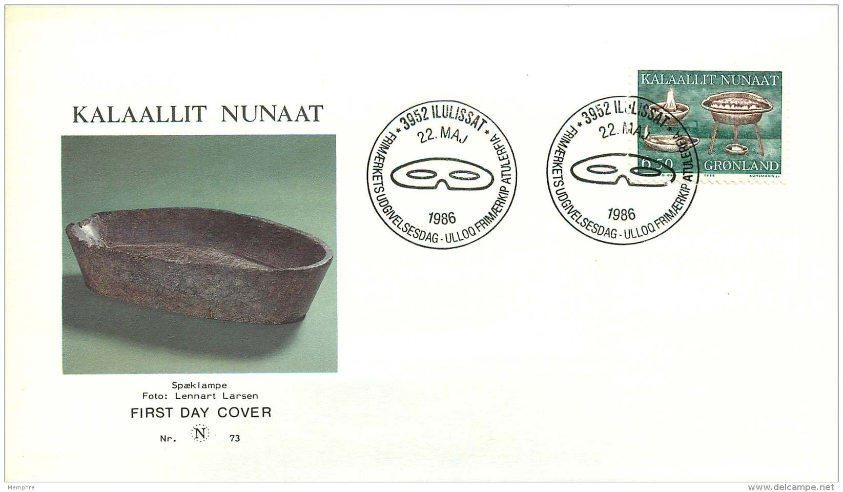 1986  Artefacts  Lard Lamps   MiNr 166 - FDC