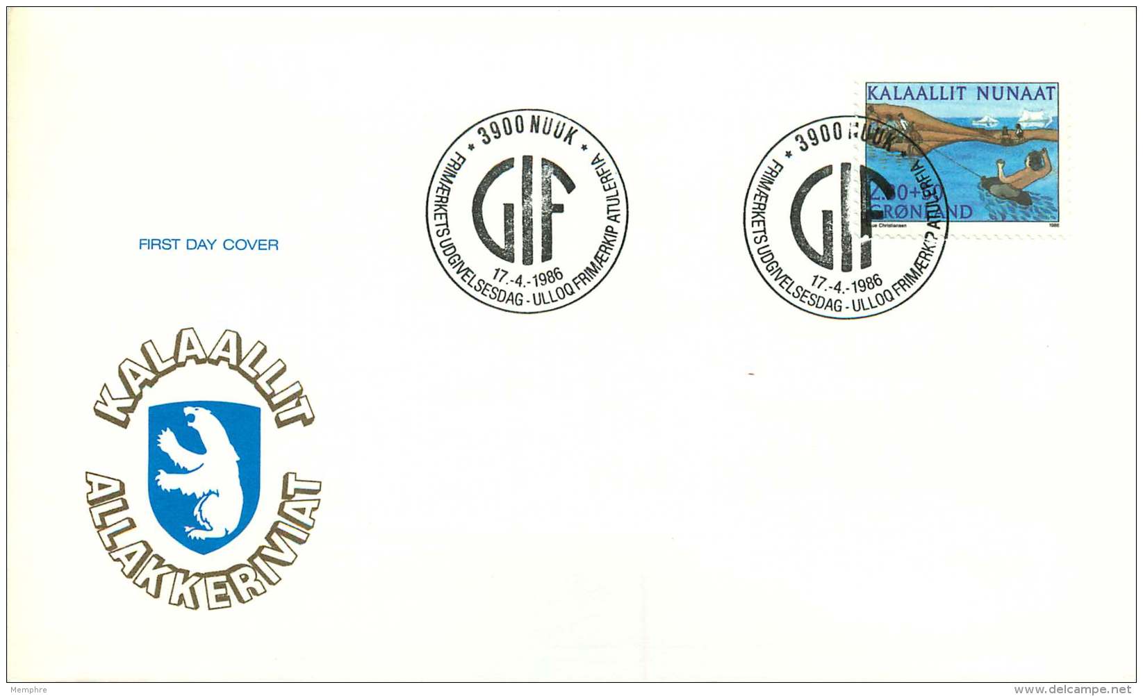 1986  Greenland Sports Union  MiNr 164 - FDC