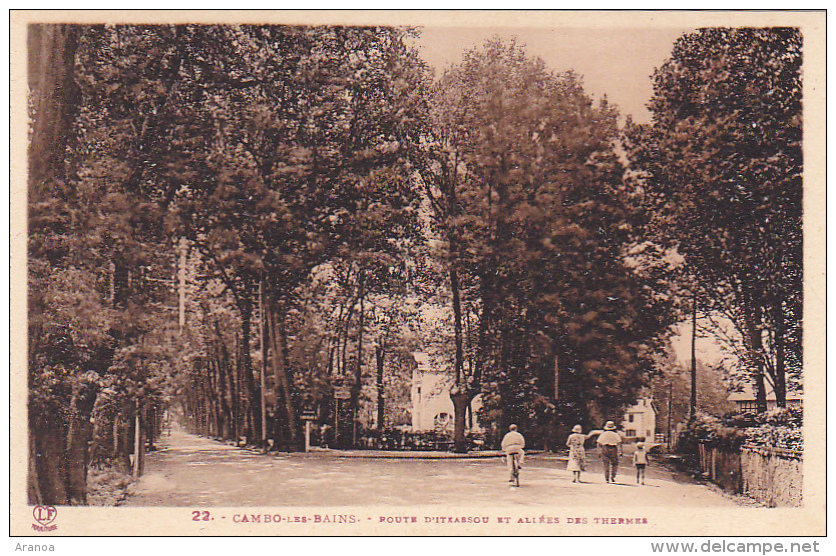 64 -- Pyrénées Atlantique -- Cambo-les-Bains -- Route D'Itxassou Et Allées Des Thermes -- LF - Cambo-les-Bains