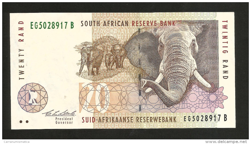 SOUTH AFRICA - SOUTH AFRICAN RESERVE BANK - 20 RAND / ELEPHANT - Afrique Du Sud