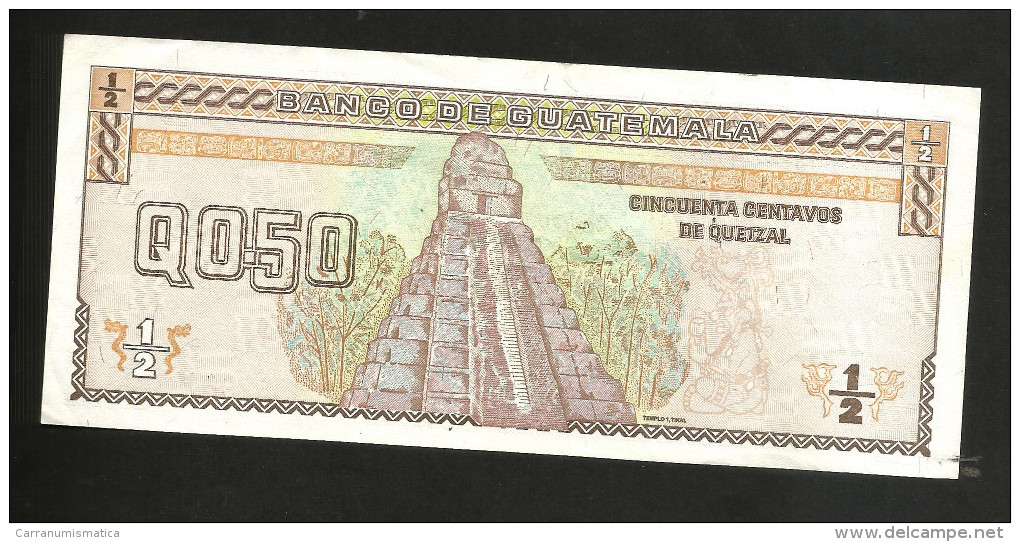 GUATEMALA - BANCO De GUATEMALA - 50 CENTAVOS De QUETZAL (1998) - Guatemala