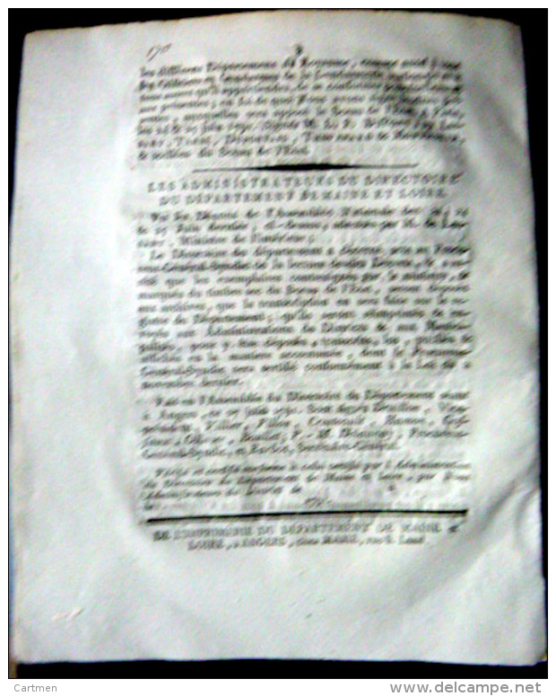 REVOLUTION FRANCAISE  ARRESTATION DE LOUIS XVI VARENNES  1791 PRISES DE MESURES DE SECURITE NATIONALE - Décrets & Lois