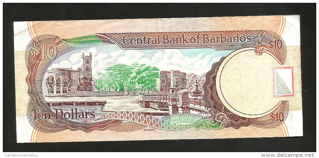 BARBADOS - CENTRAL BANK Of BARBADOS - 10 DOLLARS (2007 - 2012) - Barbados