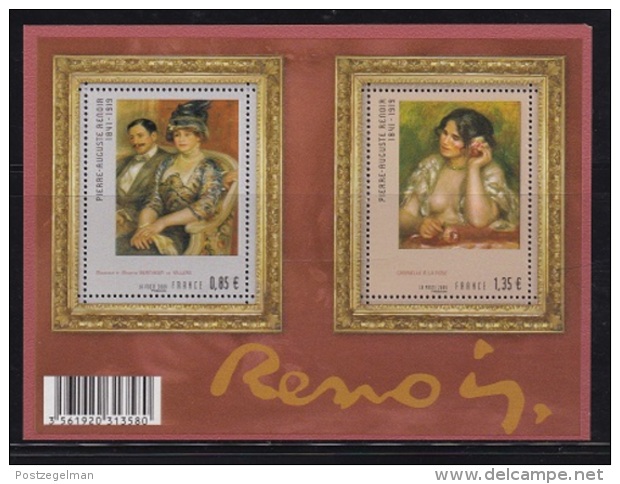 FRANCE, 2009, Block Renoir Paintings,  Ms 30951 , #5388 - Used Stamps