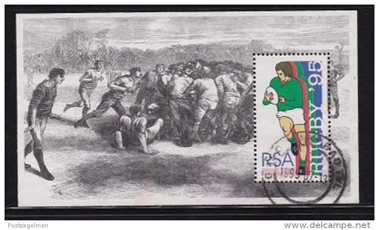 RSA, 1995, Cancelled To 0rder Block Rugby World Cup,,  Ms 24, #5373 - Gebruikt