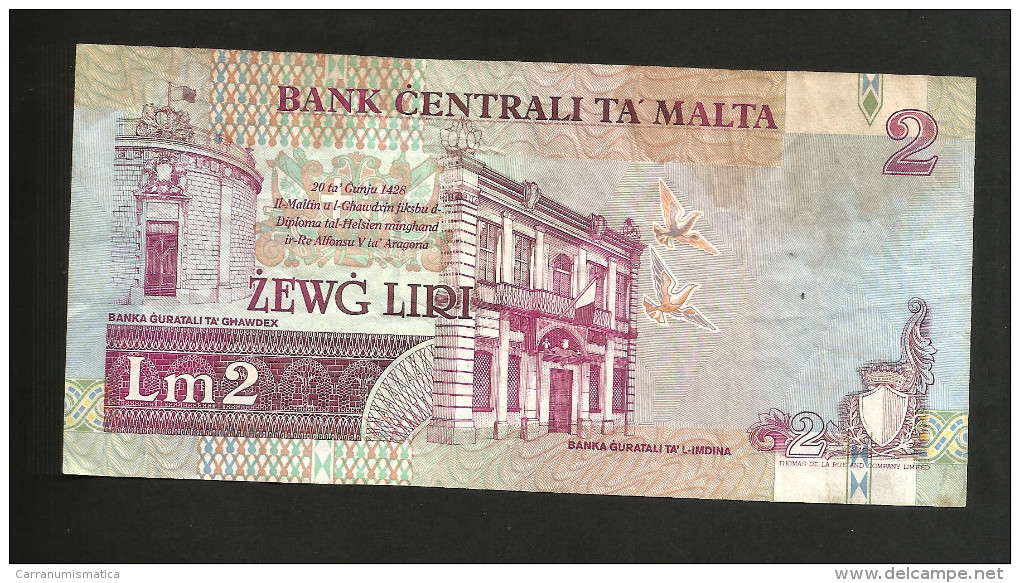 MALTA - CENTRAL BANK Of MALTA - 2 Lm / POUNDS (1967) - Malta
