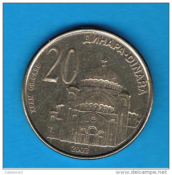 SERBIA -  20 Dinara 2003 - Servië