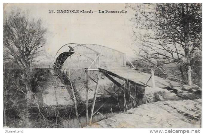 CPA GARD Bagnols Sur Cèze écrite - Bagnols-sur-Cèze