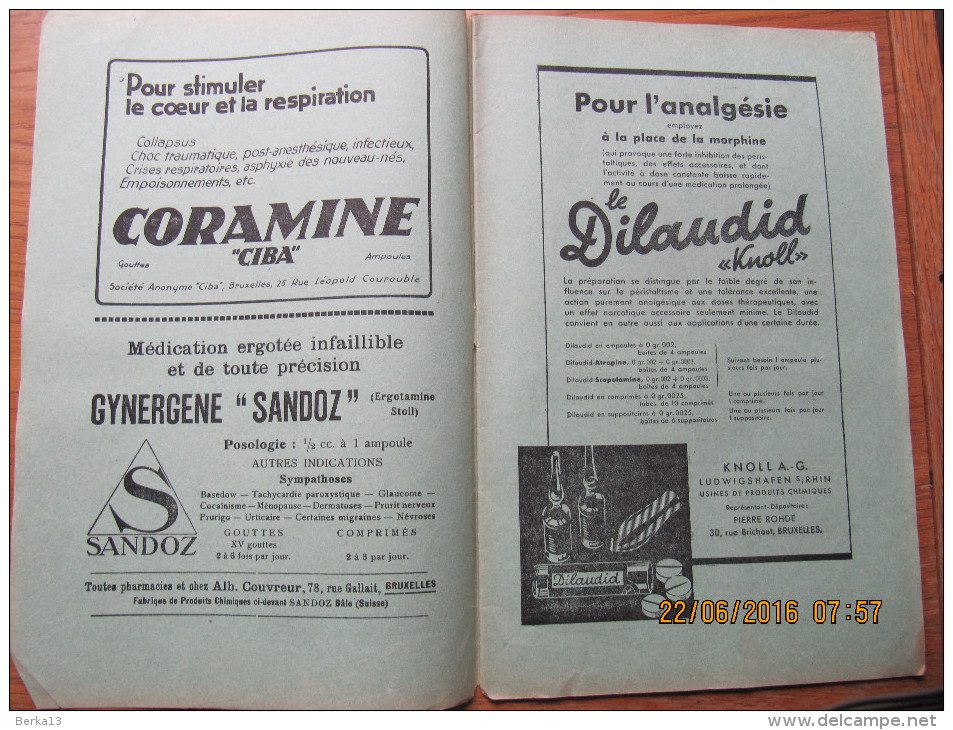 REVUE MEDICALE DE LOUVAIN N° 3 - 1932 L'action Des Rayons Ultra-violets Et L'hématologie L. DE BRUYNE - 1900 - 1949