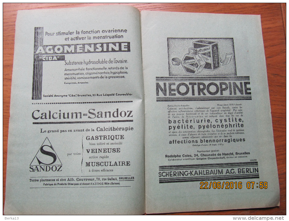 REVUE MEDICALE DE LOUVAIN N° 8 - 1932 Régime Des Néphritiques M. IDE - 1900 - 1949