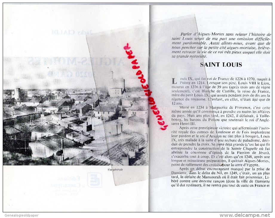 30 - AIGUES MORTES - DEPLIANT TOURISTIQUE- JACKY CIALDI - PHOTOS YVES MANEAR BEAUCAIRE-EDITEUR CAMARIGUO-1981 - Dépliants Touristiques