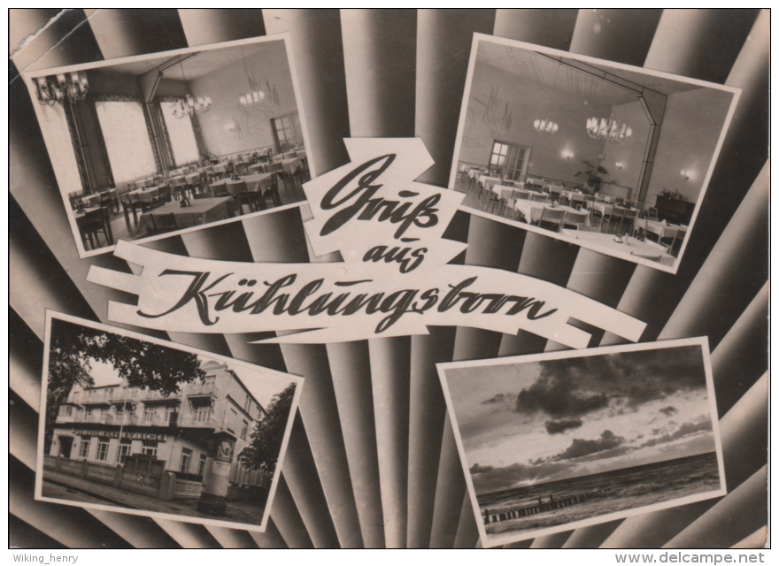 Kühlungsborn - S/w Mehrbildkarte 12 - Kuehlungsborn