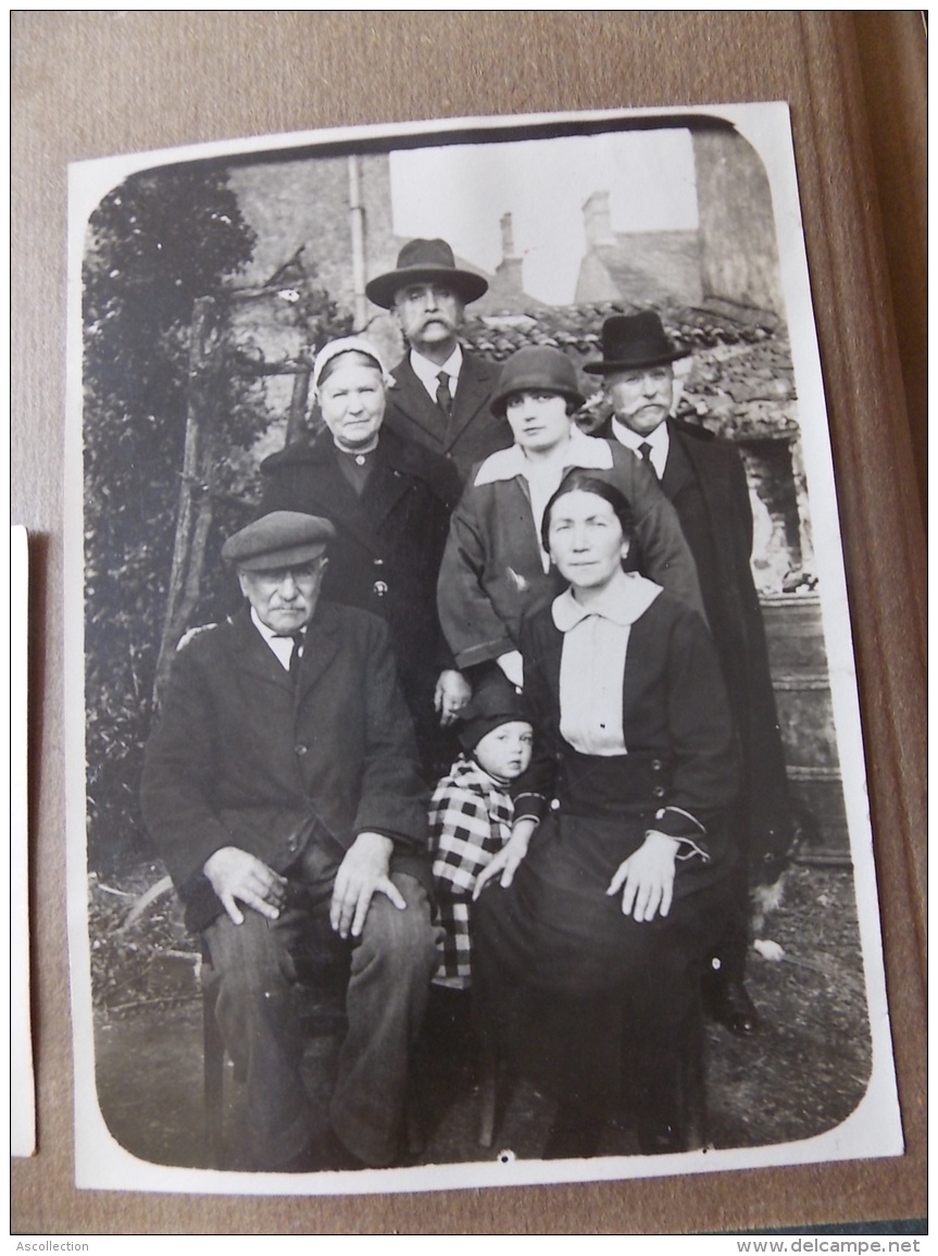 Photo Originale Années 30 Famille Coiffe ? à Situer ( Provenant D´un Lot De Loire Atlantique  Nantes Et Environs ? - Personnes Anonymes