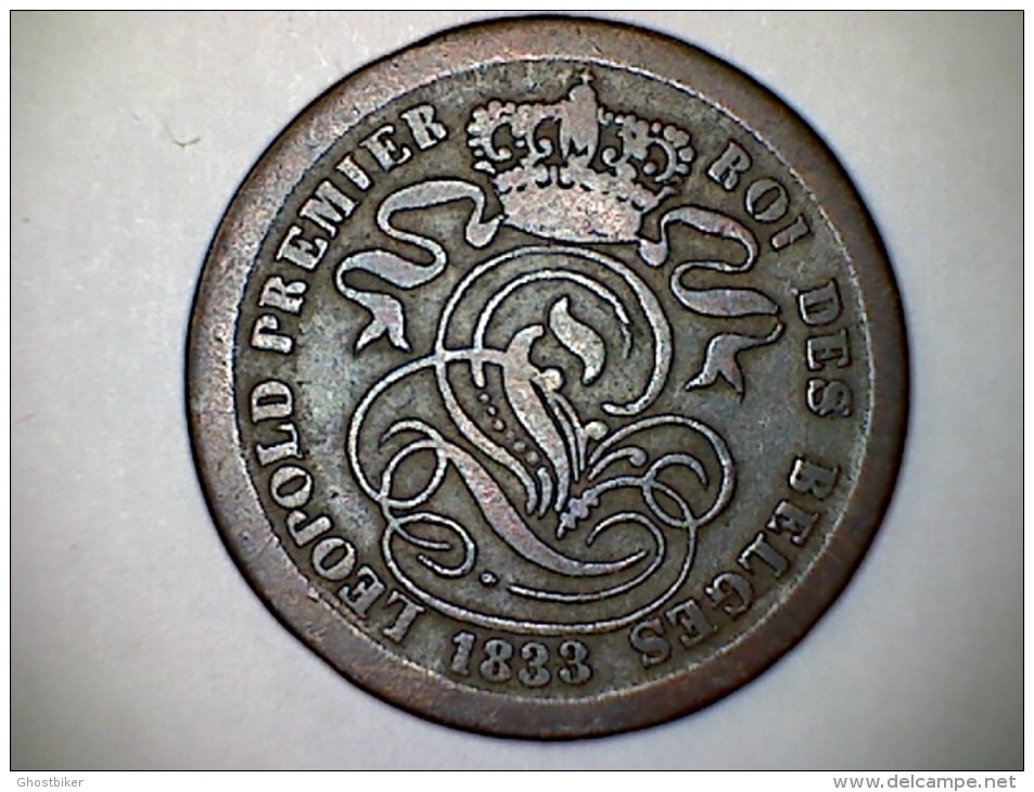 2 Centimes Cu - Braemt F. - 1833 - Brede Rand - 2 Cents