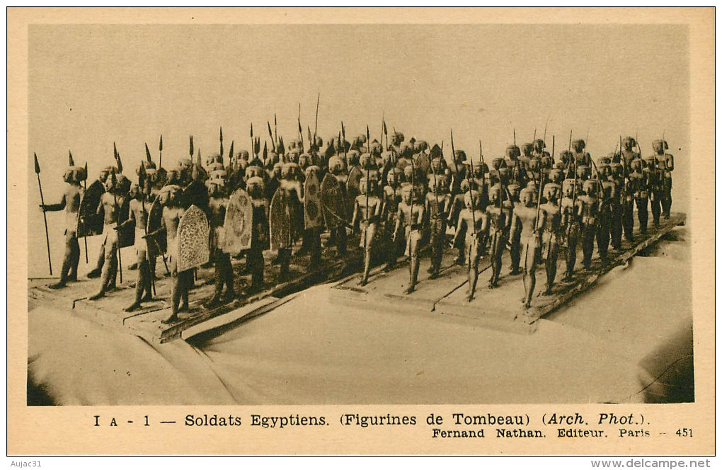 Egypte - Egypt - Soldats Egyptiens - Figurines De Tombeau - 2 Scans - Bon état - Other & Unclassified