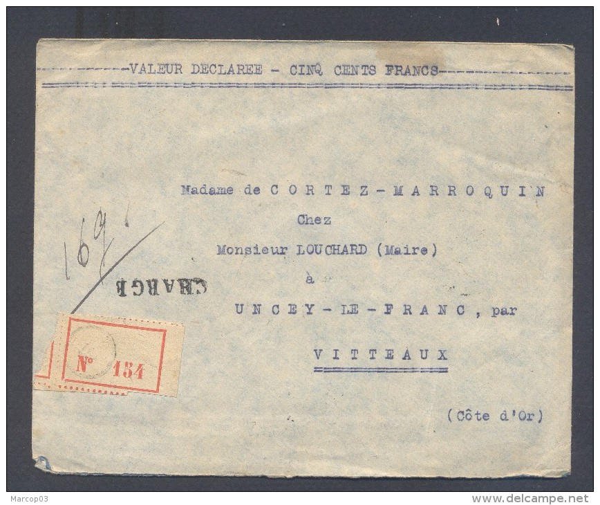 PARIS Env ST Tad Paris 4 Rue D'Henghien 02/10/1922 Sur 10 25 Et 50 C Semeuse CHARGE  TTB - 1921-1960: Modern Tijdperk