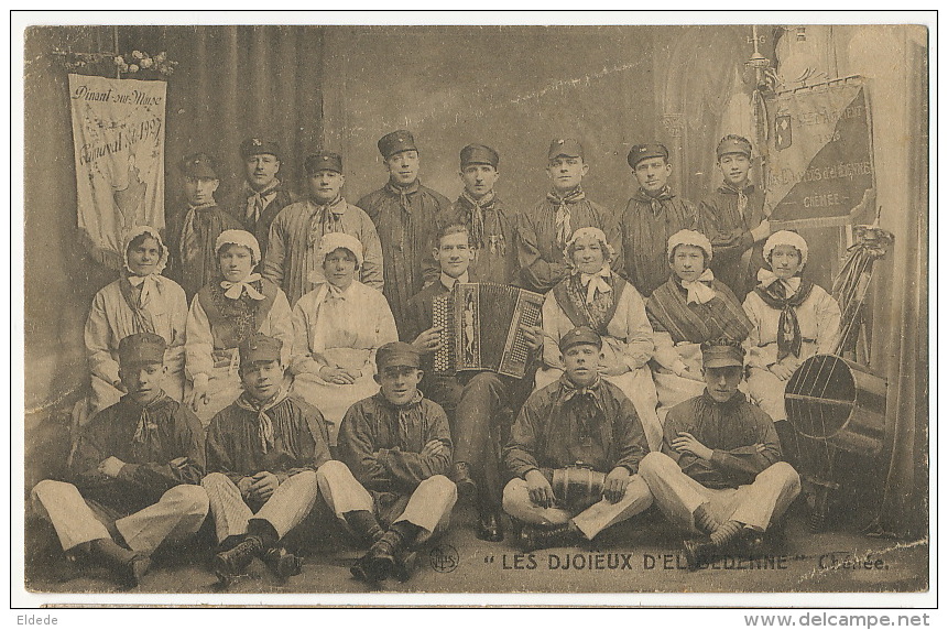 Chénée " Les Djoieux D' El Bedenne Fanion Dinat  Photo Louis Chénée Nels Accordeon Etat Moyen - Autres & Non Classés