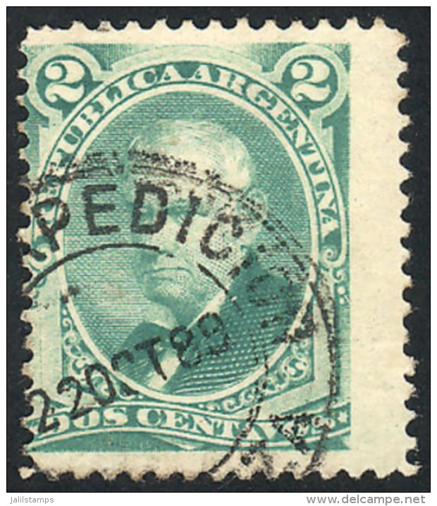 GJ.53A, With Double Circle Datestamp Of "Expedición Mendoza" In Black, VF! - Altri & Non Classificati