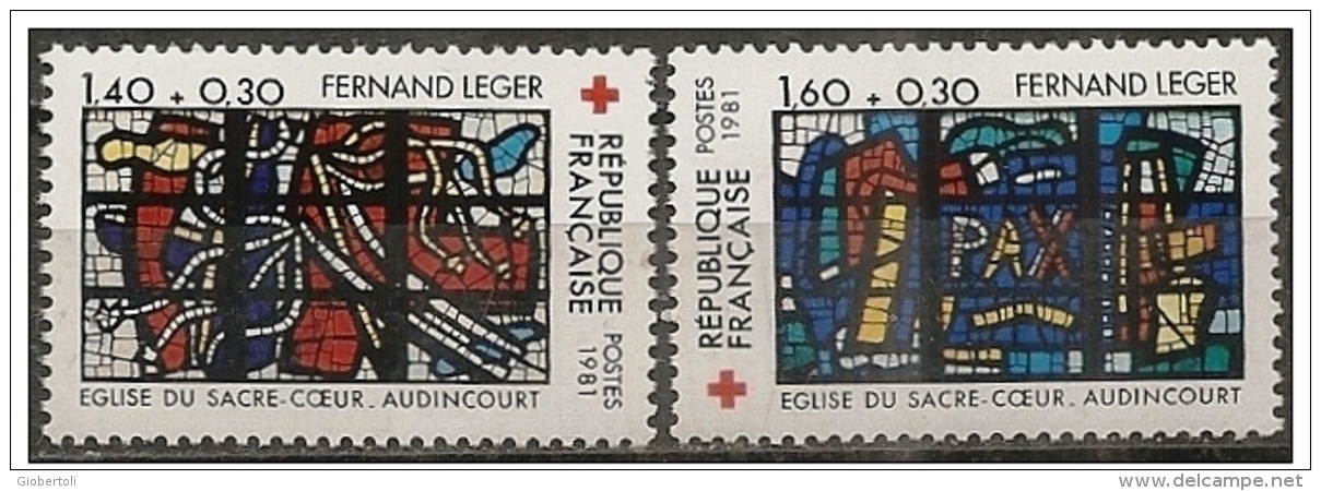 Francia/France: Vetrate Di Fernand Léger, Vitraux De Fernand Léger, Stained Glass By Fernand Léger - Vetri & Vetrate