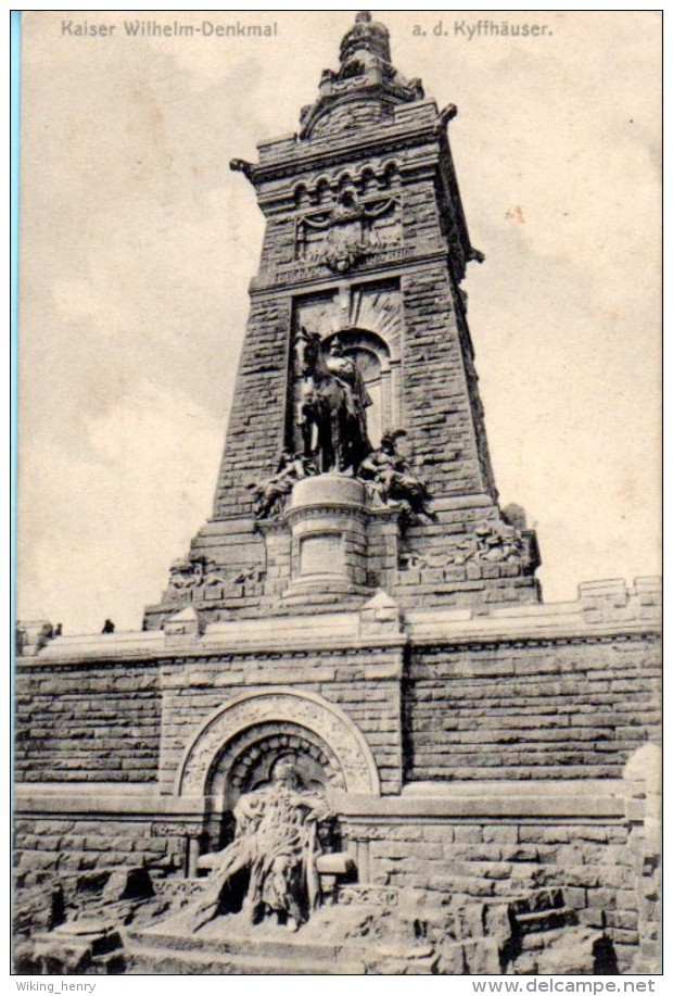 Kyffhäuser - S/w Kaiser Wilhelm Denkmal Auf Dem Kyffhäuser 1 - Kyffhaeuser