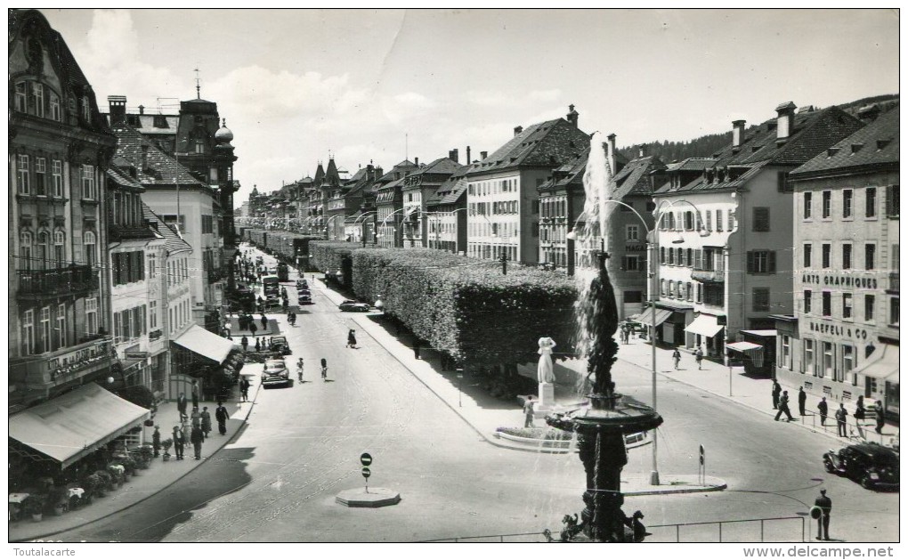 CPSM SUISSE LA CHAUX DE FONDS RUE LEOPOLD ROBERT - La Chaux-de-Fonds