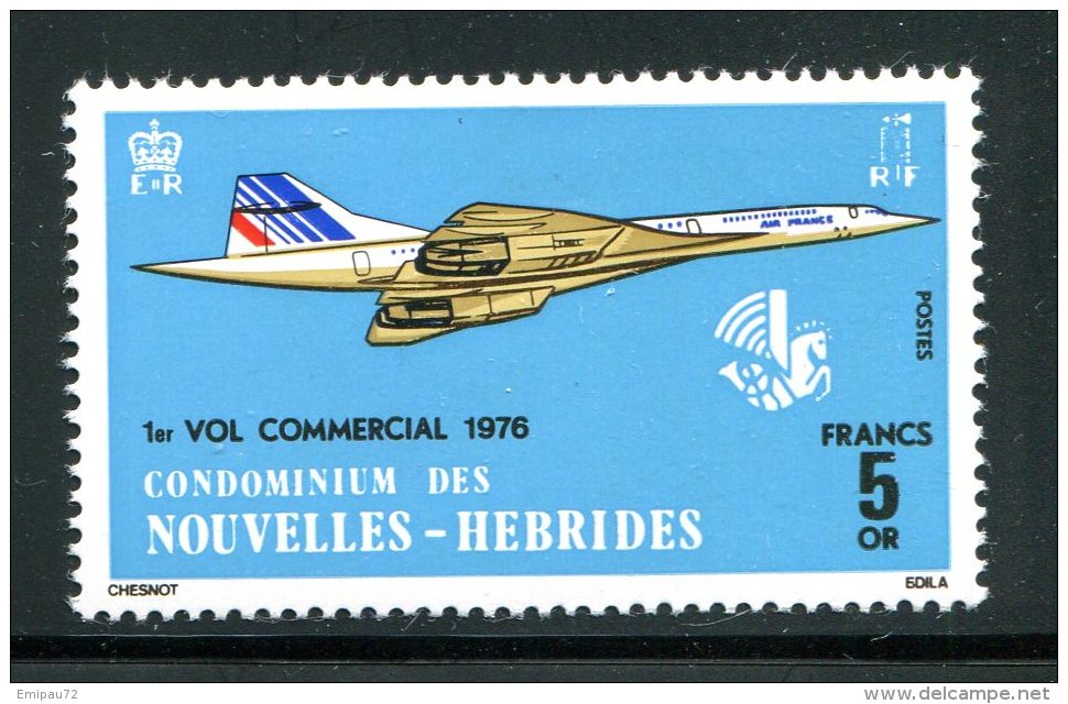 NOUVELLES HEBRIDES- Y&T N°424- Neuf Avec Charnière * (concorde) - Ongebruikt