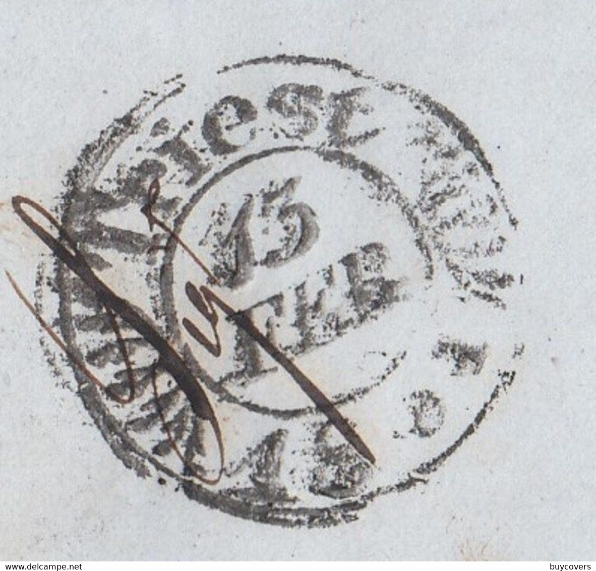 VM16 - VIA DI MARE - Lettera Da Trieste Ad Alessandria D'Egitto  Del 13 Febbraio 1851 - "Col Vapore" . - Lombardy-Venetia