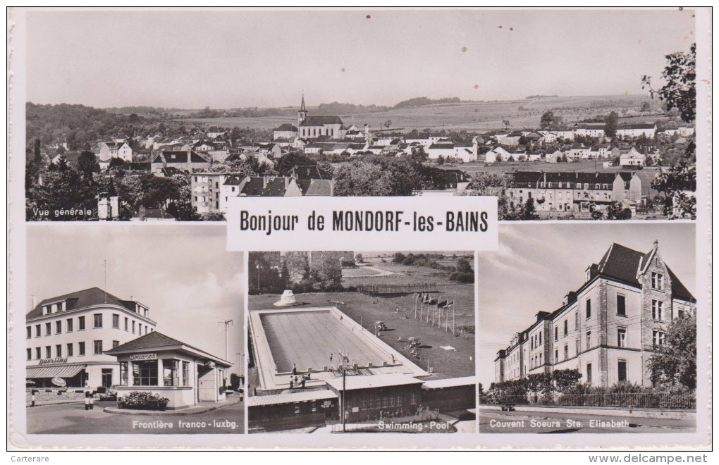 LUXEMBOURG EN 1936,MONDORF LES BAINS,MUNNEREF,REMICH,GRE VENMACHER,piscine,frontiè Re,couvent,camp De Prisonniers - Remich