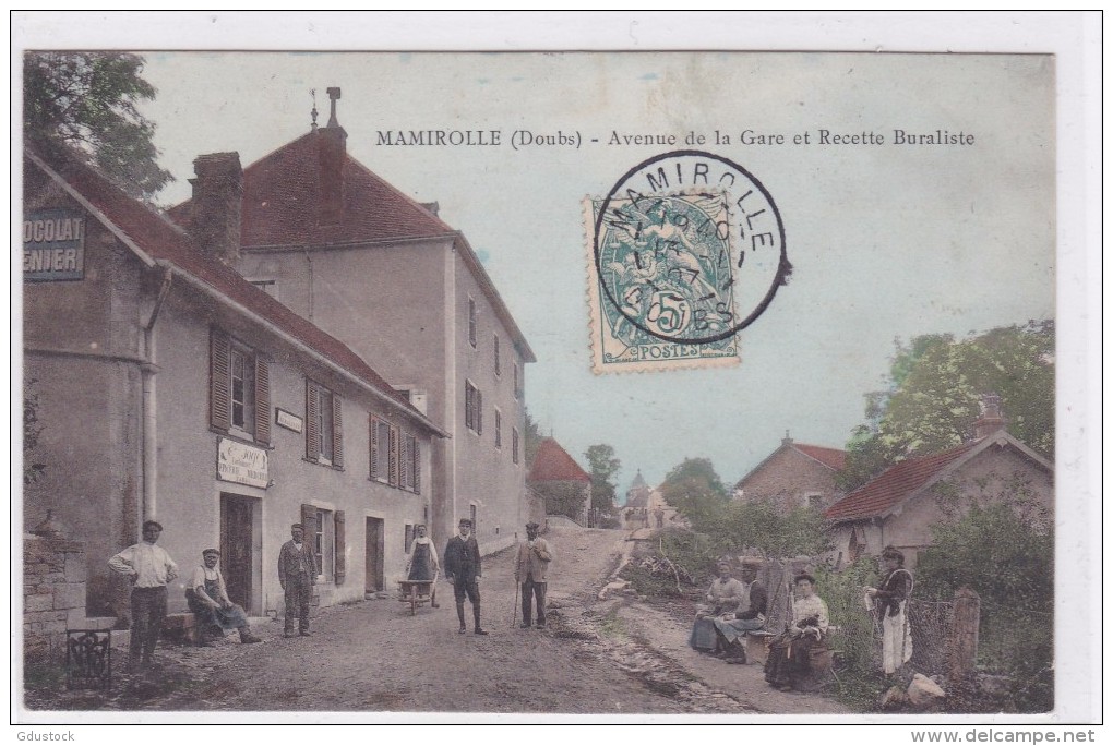 Mamirolle - Avenue De La Gare Et Recette Buraliste - Andere & Zonder Classificatie