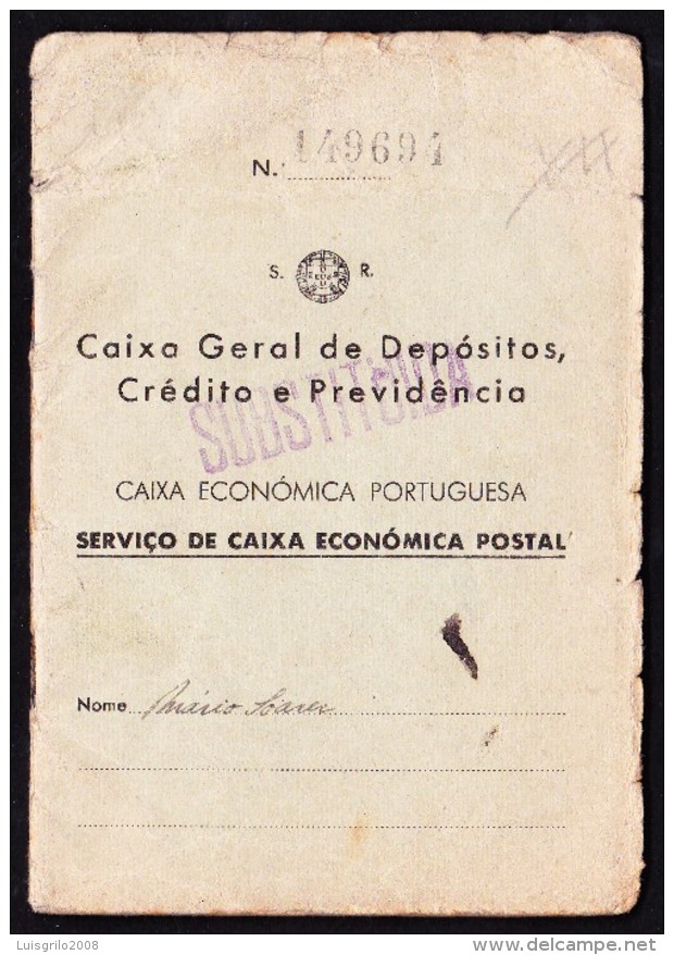 1912 . PORTUGAL - ÉCONOMIQUE AFFAIRE PORTUGAIS / SERVIÇO DE CAIXA ECONÓMICA POSTAL .. 3 Images - Documenti Storici