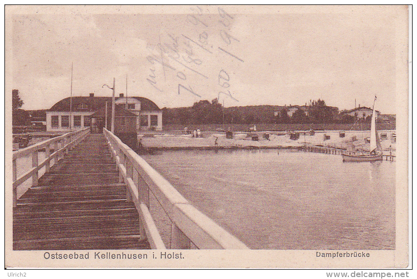 AK Ostseebad Kellenhusen I. Holst. - Dampferbrücke - 1925 (23490) - Kellenhusen