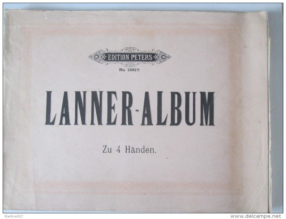 Lanner-Album: Valses Pour Piano A 4-Hands 4 Mains - Instrumentos Di Arco Y Cuerda