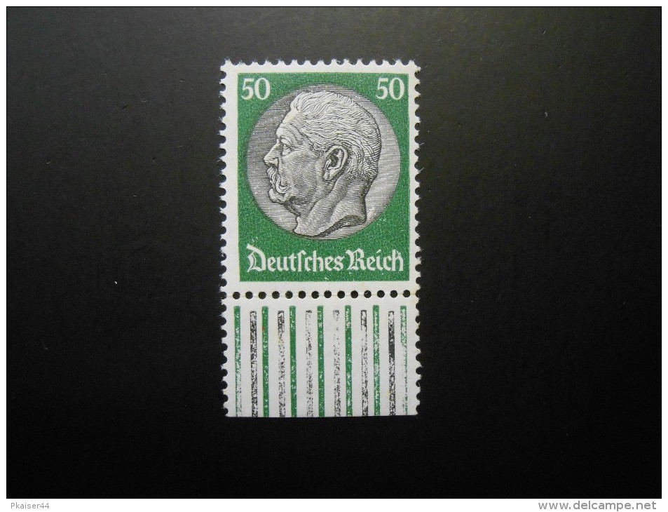 D.R.Mi 525X - 50Pf** - Paul Von Hindenburg - Wz 4 - 1934 - Unused Stamps